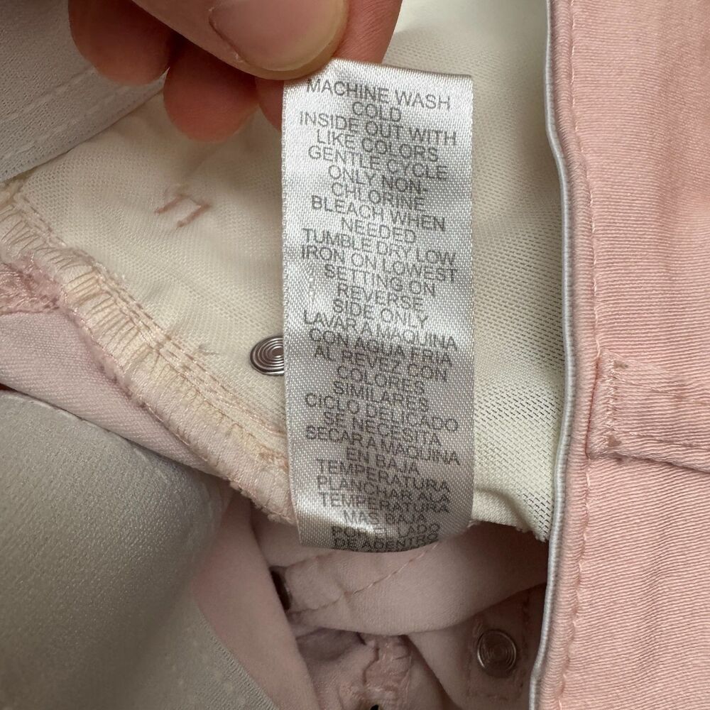 Democracy Ab Technology Freedom Ankle Denim Jeans Womens 8 Pink Stretch NWT - Picture 10 of 16